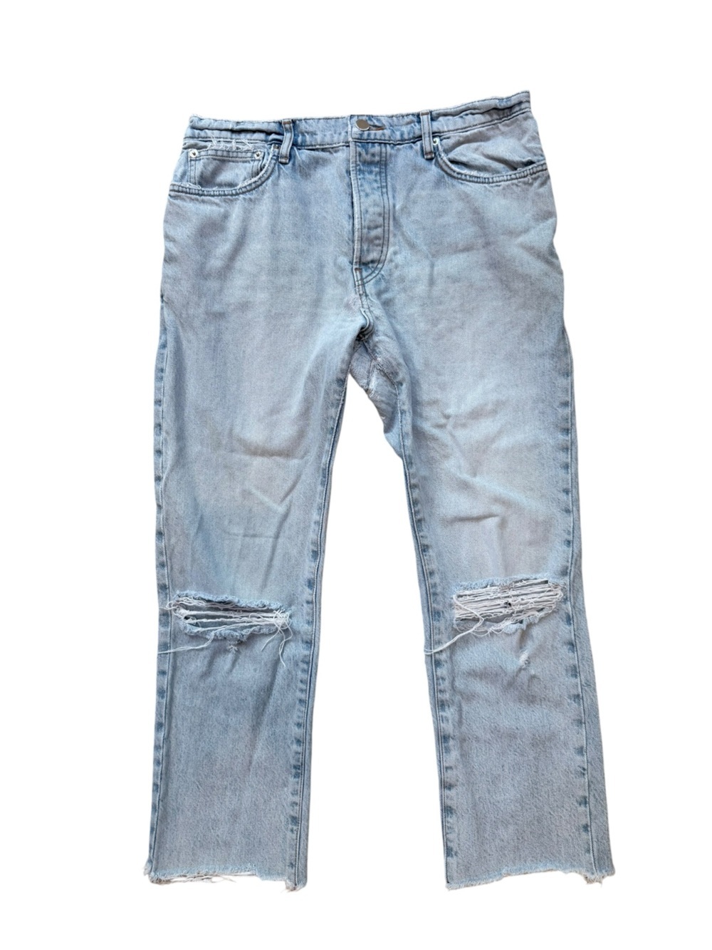 SABLYN Gablyn Distressed Straight Leg Jeans Size 27 Made in USA